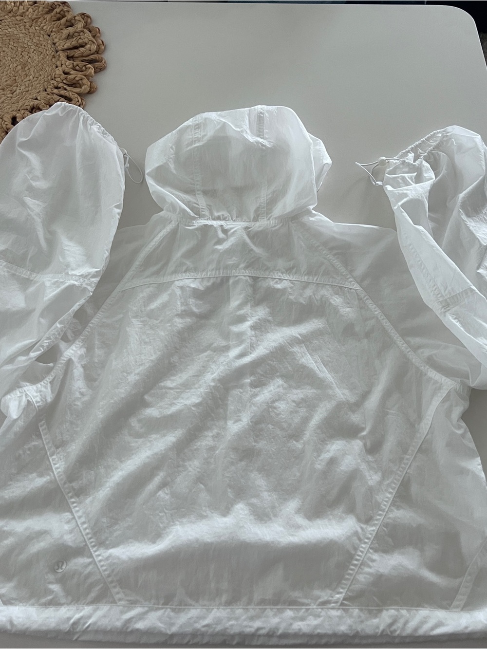 lululemon Scuba Cropped Anorak Jacket Size 12 White - Picture 8 of 9